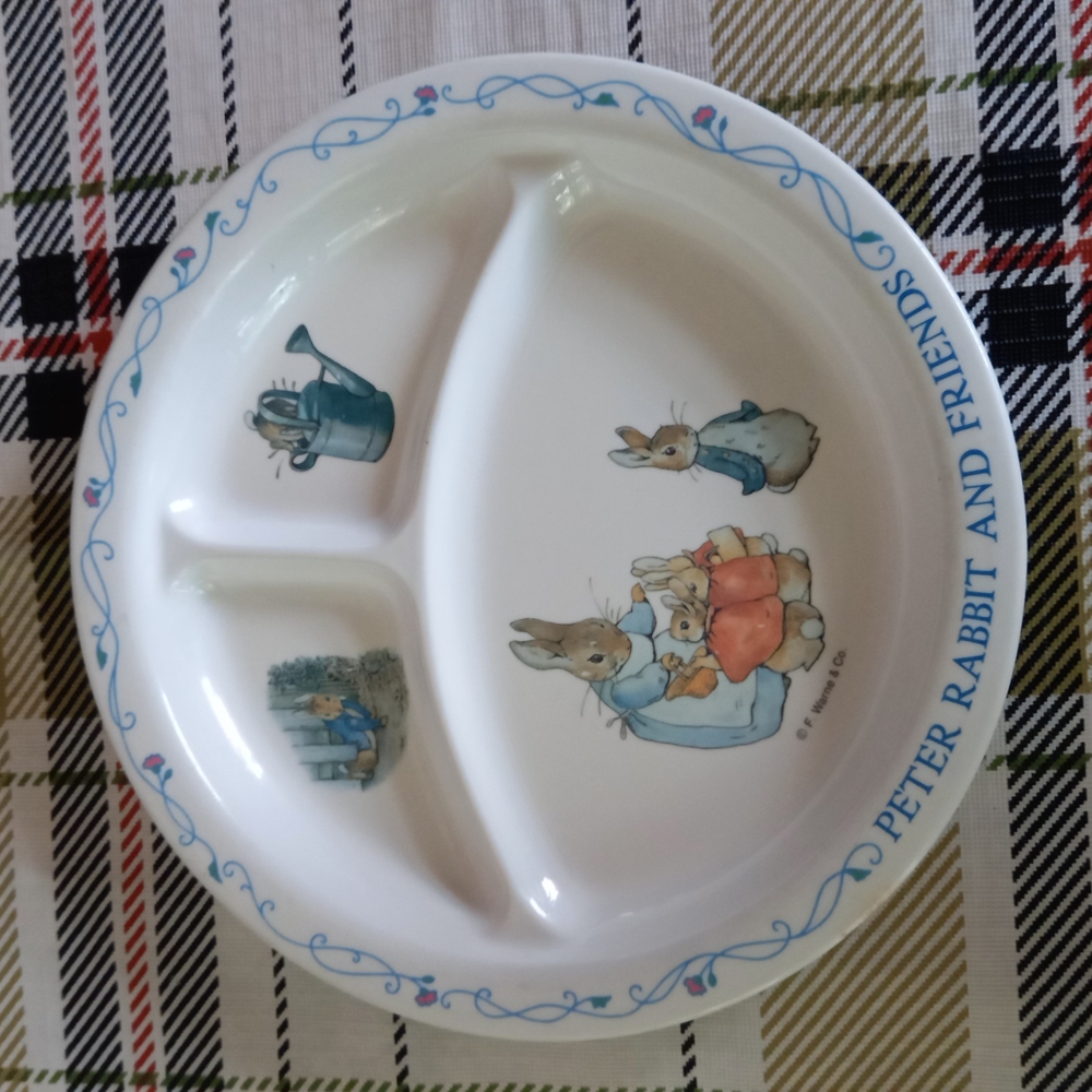 Peter Rabbit melamine baby plate